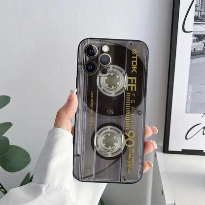 Case with Retro Design for iPhone 15