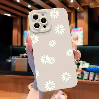 Funda con estampado de margaritas para iPhone 14