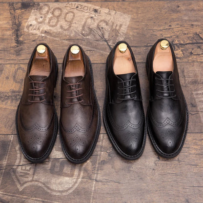 Oxford Nere Uomo con Punta Affusolata