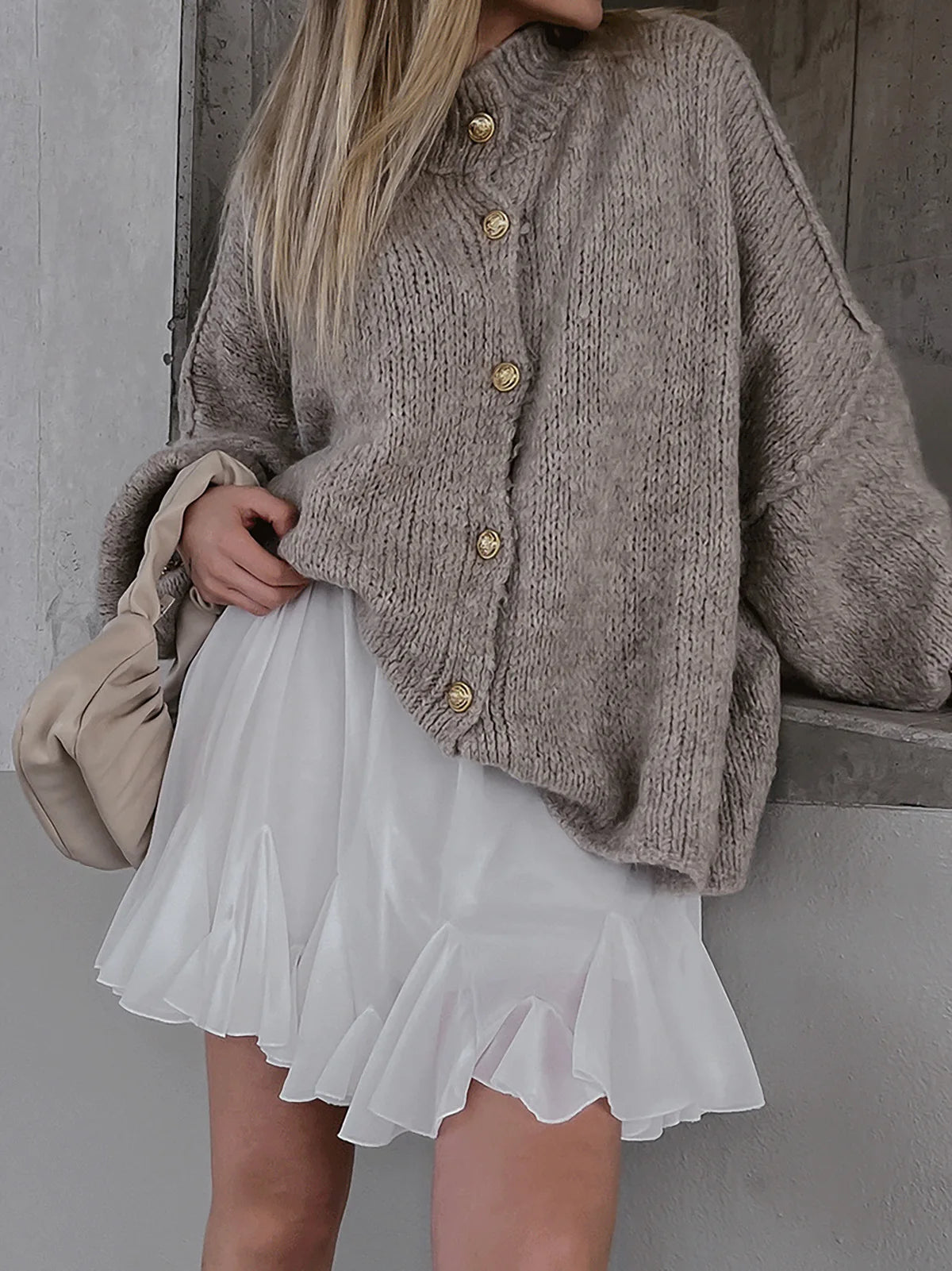 Cardigan Lungo Stile Coreano