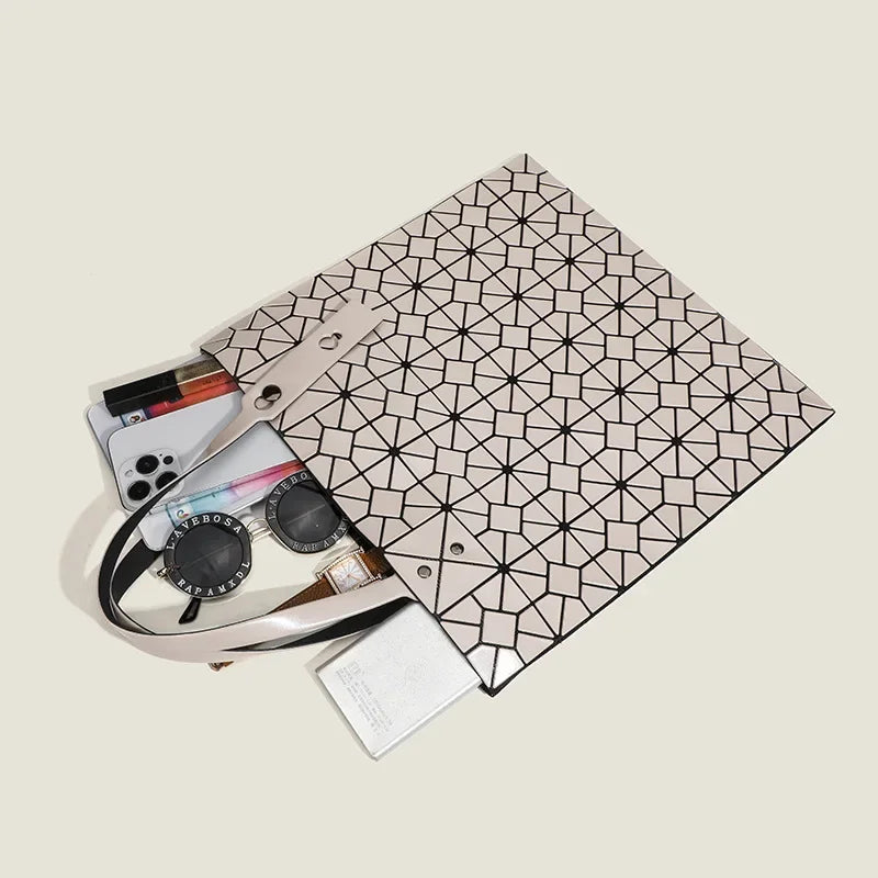 Maxi Bolso Shopper Geométrico de Rombos