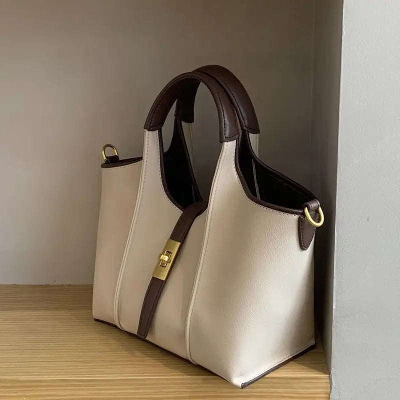 Bolso Saco Urban Chic de Lona y Piel