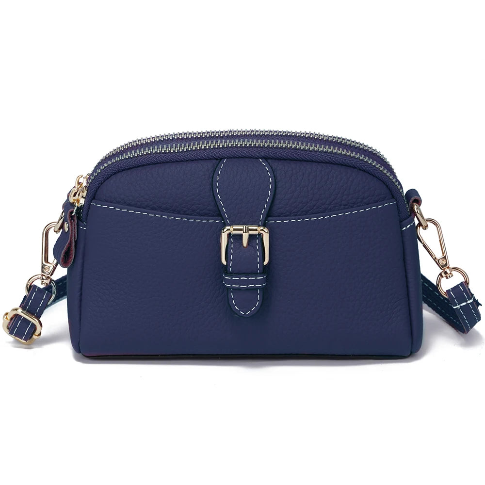 Cartera de cuero genuino