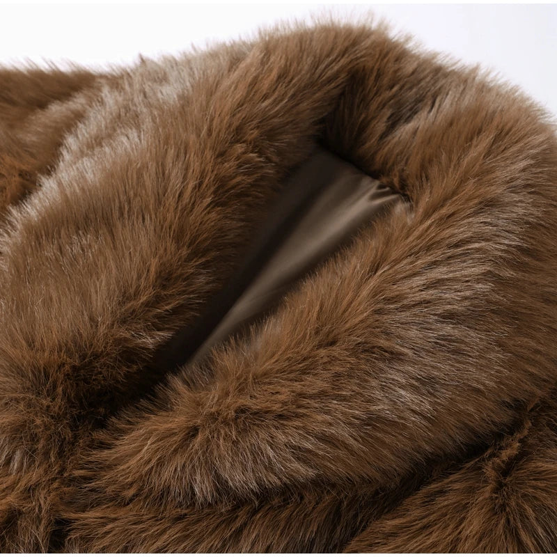 Cappotto Donna in Eco-Pelliccia Fluffy