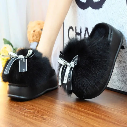 Pantofole Invernali Donna Chic con Nodo