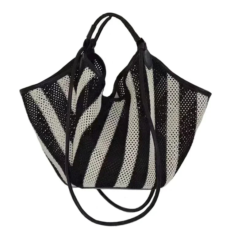 Bolso de Paja Trenzada Estilo Dumpling