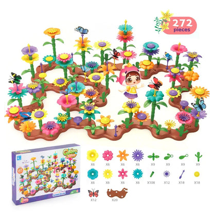 Set Creativo di Costruzione Floreale per Bambini