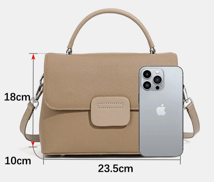 Bolso de hombro de cuero