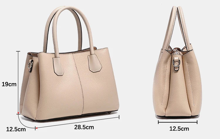 Bolso de piel con bandolera