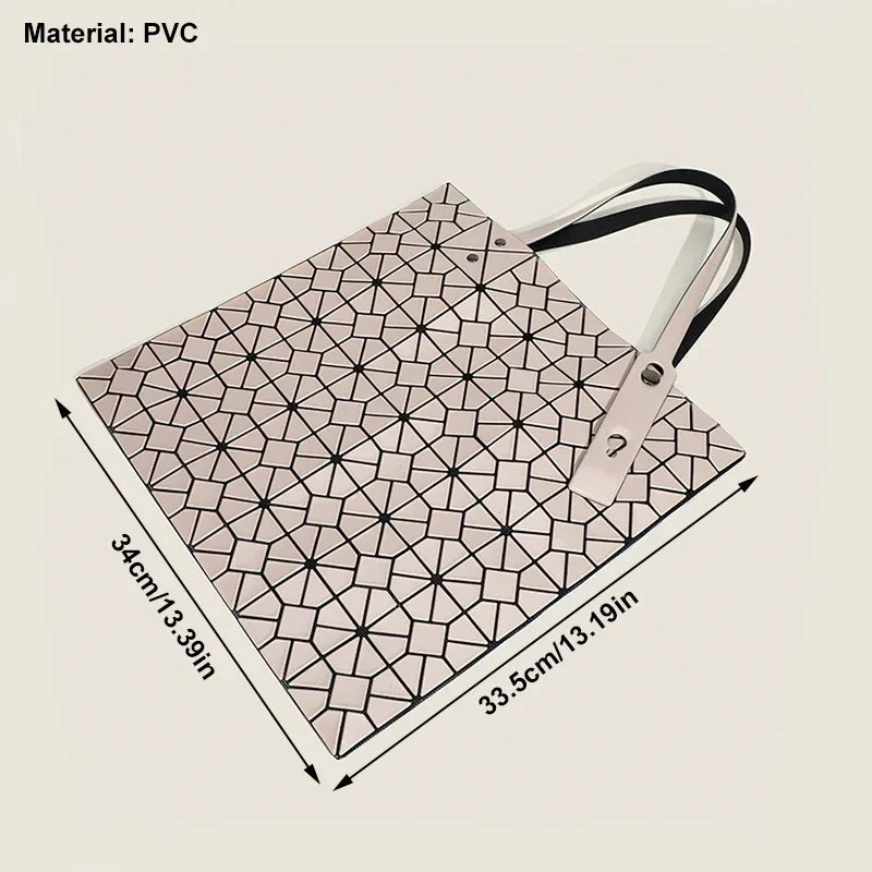 Maxi Bolso Shopper Geométrico de Rombos