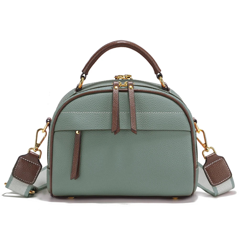 Bolso de hombro de cuero