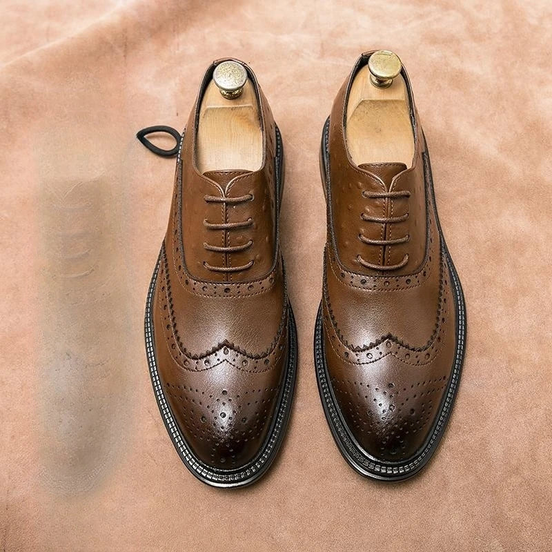 Oxford Brogue Uomo in Pelle