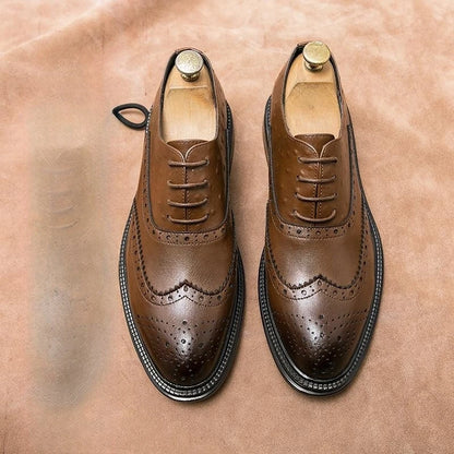 Oxford Brogue Uomo in Pelle