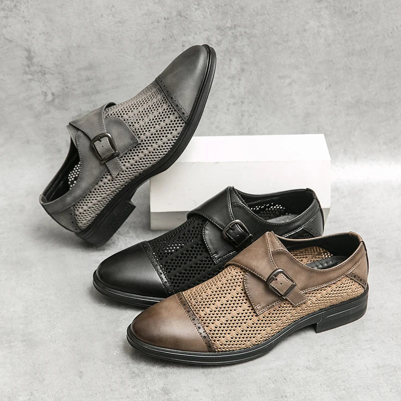 Scarpa Uomo Traforata con Fibbia