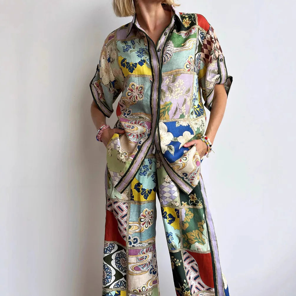 Completo Estivo "Kimono Puzzle"