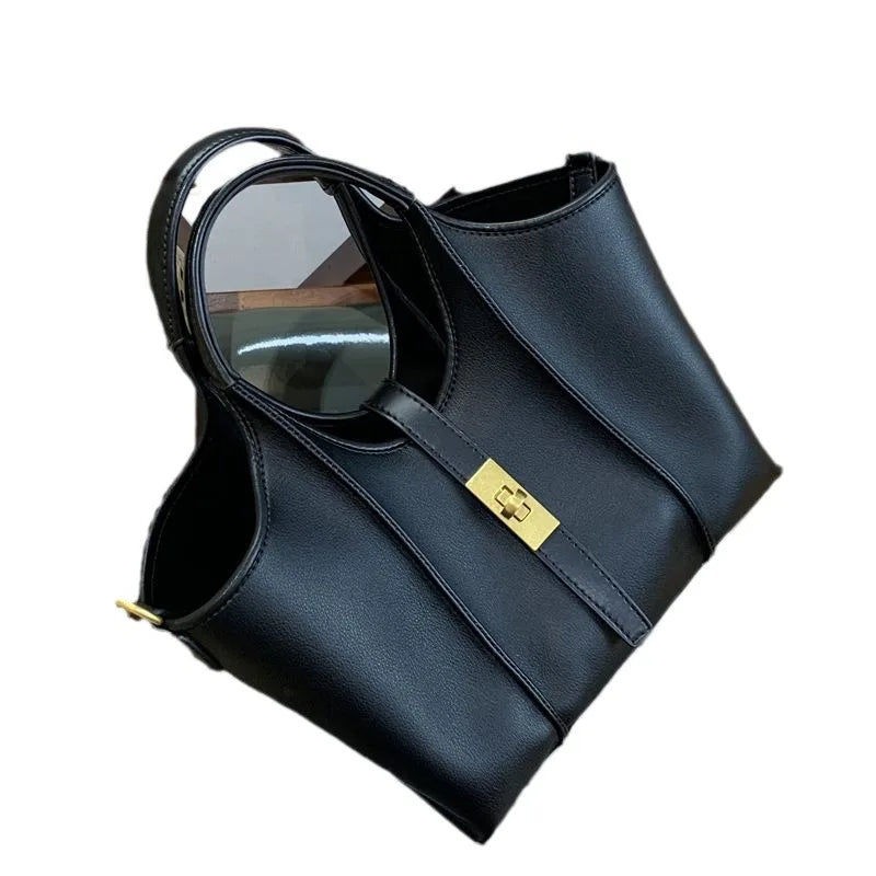 Bolso Saco Urban Chic de Lona y Piel