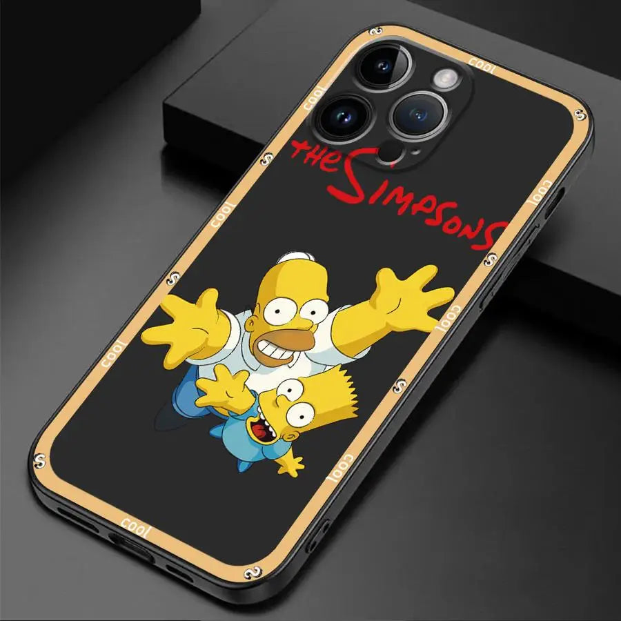 Funda con diseño de Los Simpson para iPhone 13