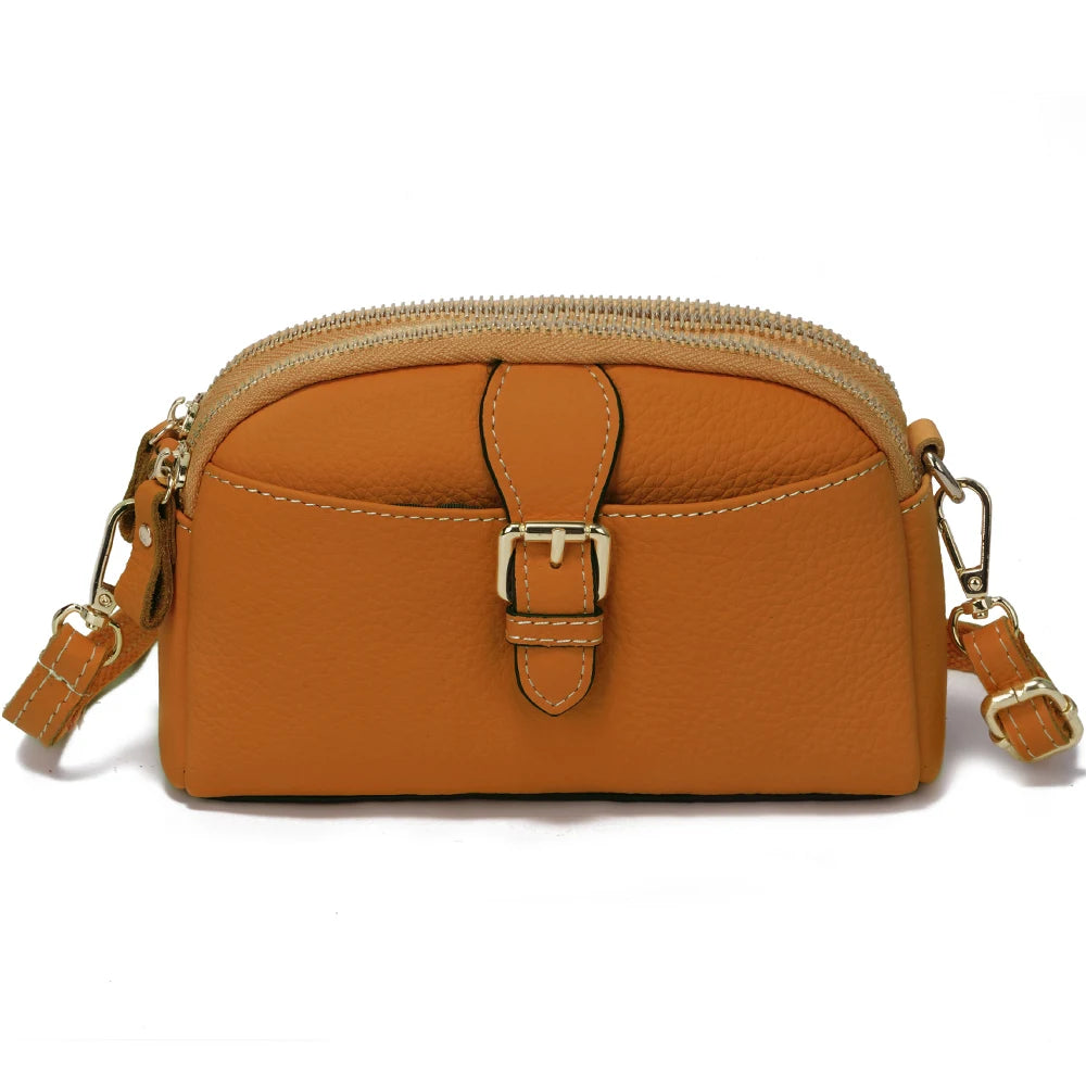Cartera de cuero genuino