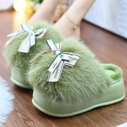 Pantofole Invernali Donna Chic con Nodo