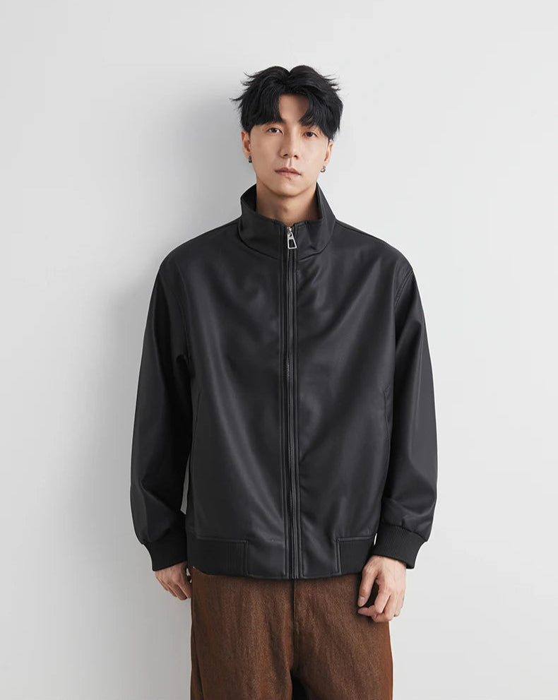 Giacca Uomo in Pelle Nera