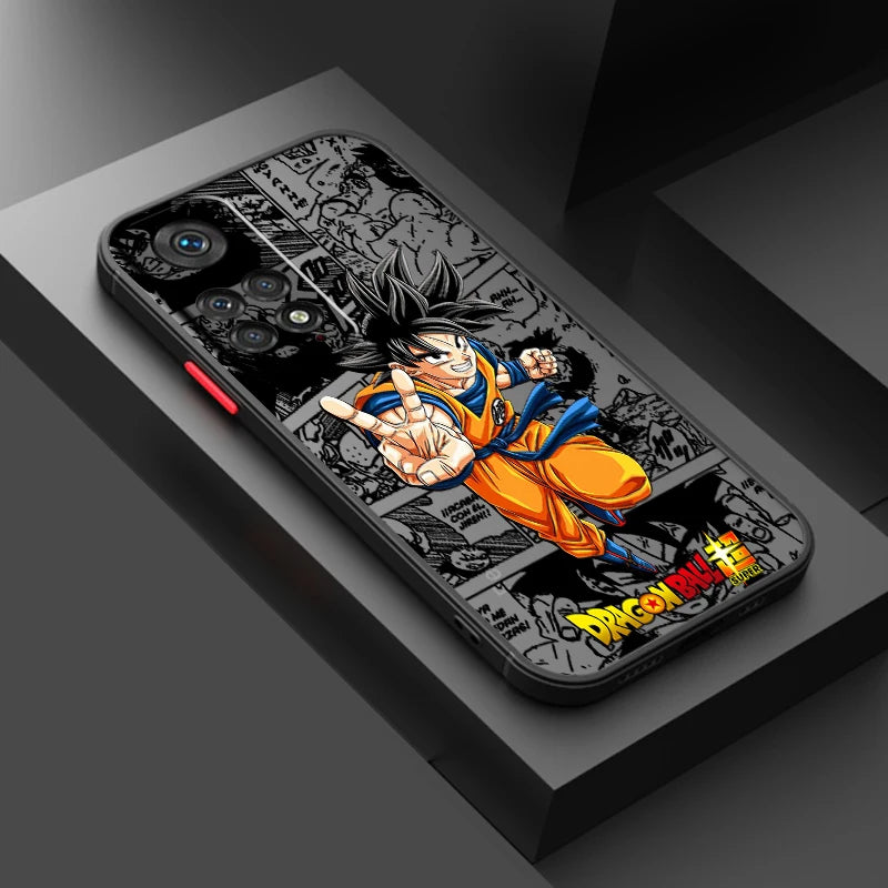 Cover Opaca Traslucida Dragon Ball Z per Xiaomi Redmi Note