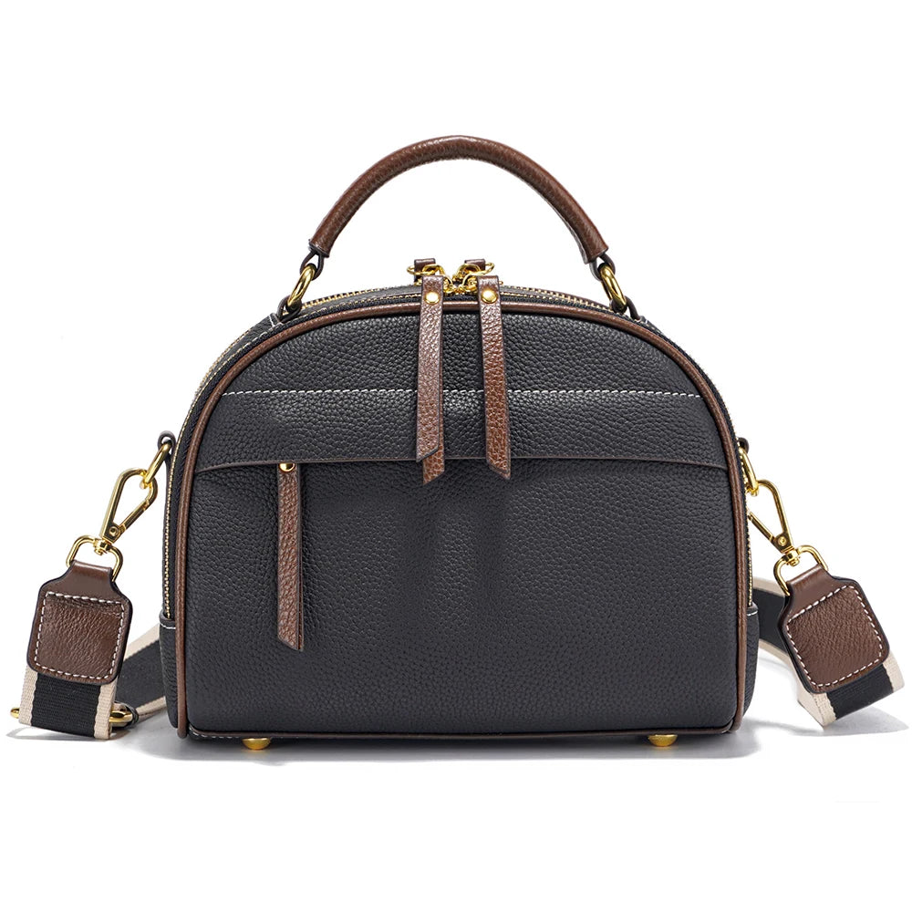 Bolso de hombro de cuero