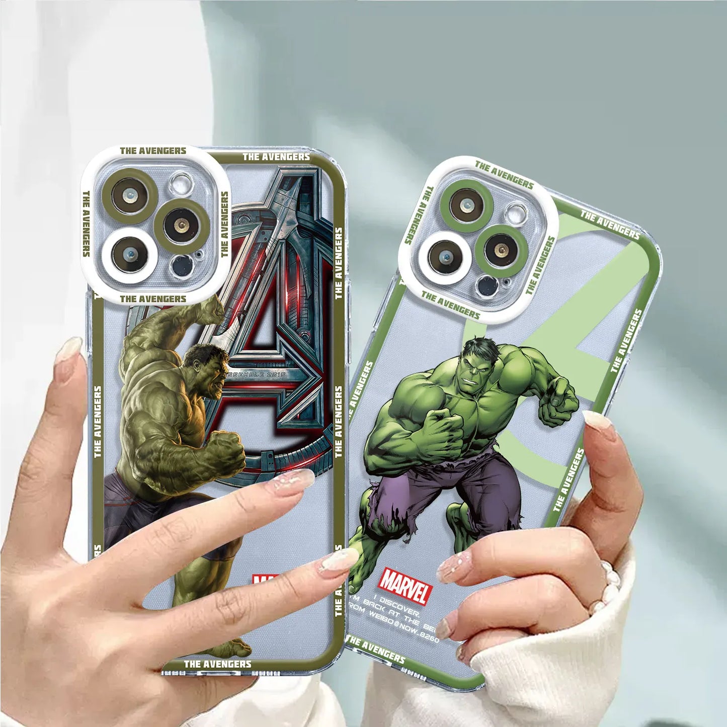 Case with Marvel Hulk design for iPhone 14