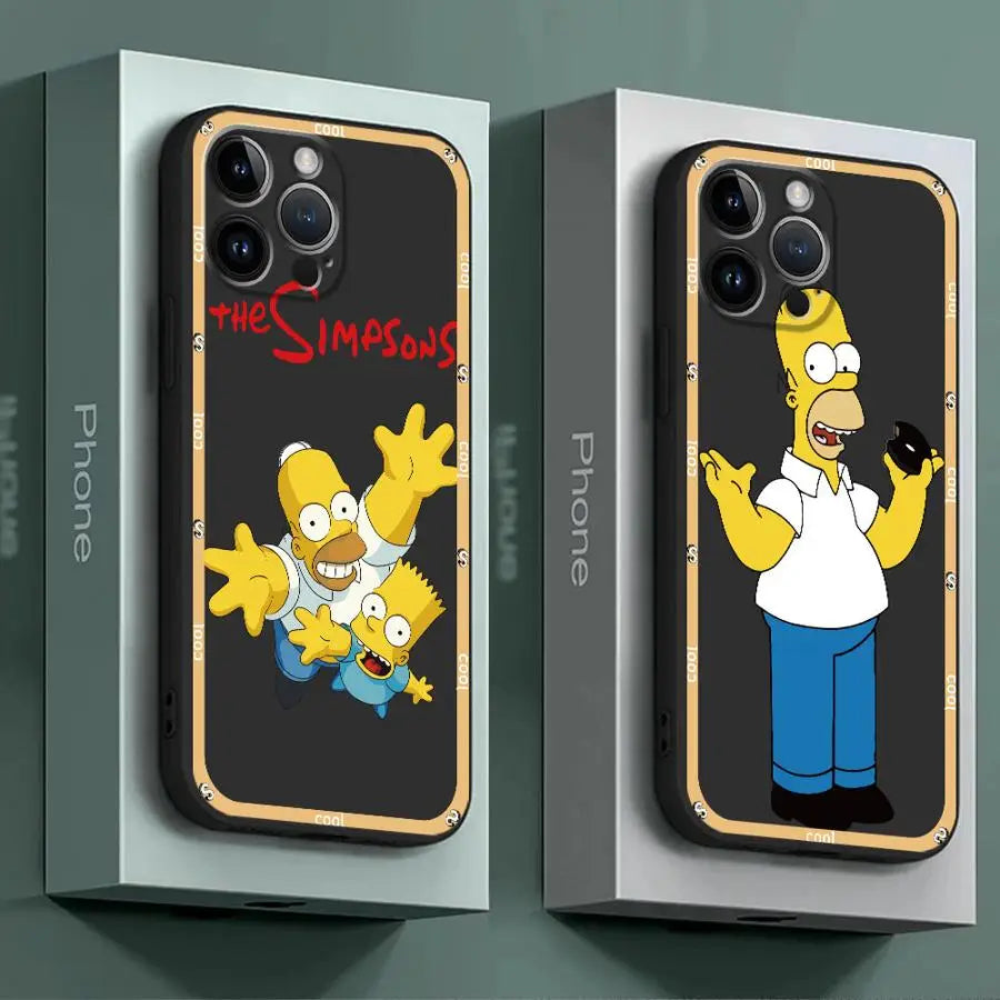 Custodia con Diseño de Los Simpson per iPhone13