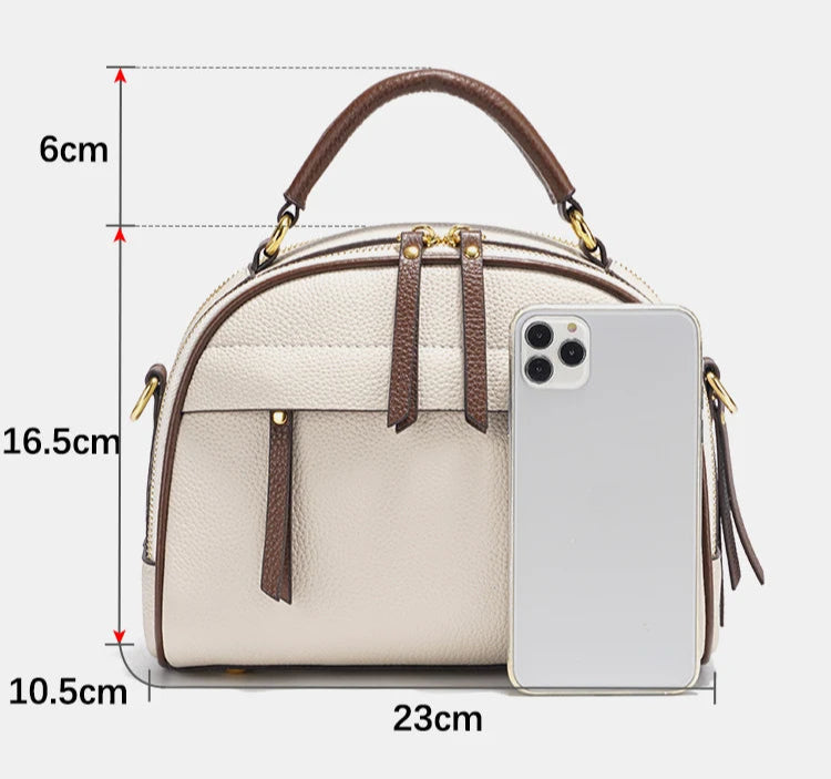 Bolso de hombro de cuero