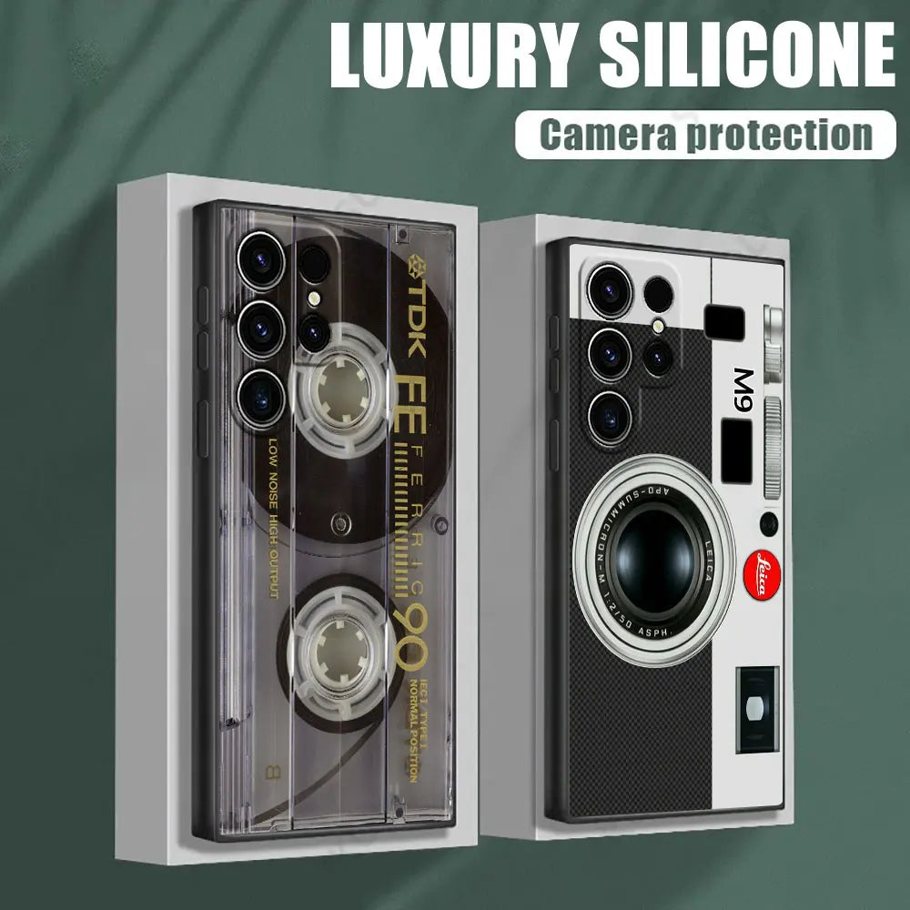 Case with Retro Design for Samsung Galaxy