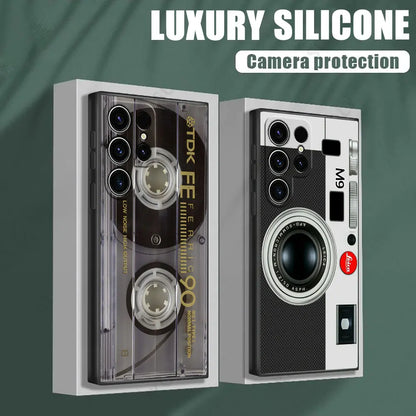 Case with Retro Design for Samsung Galaxy