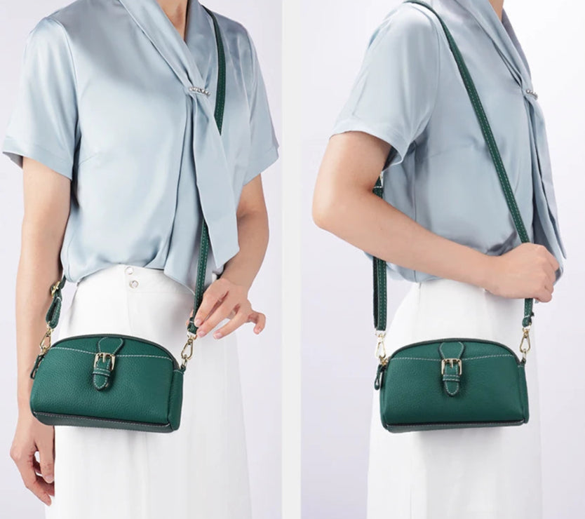 Cartera de cuero genuino