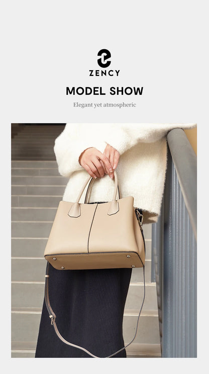Borsa a Mano in Pelle con Tracolla