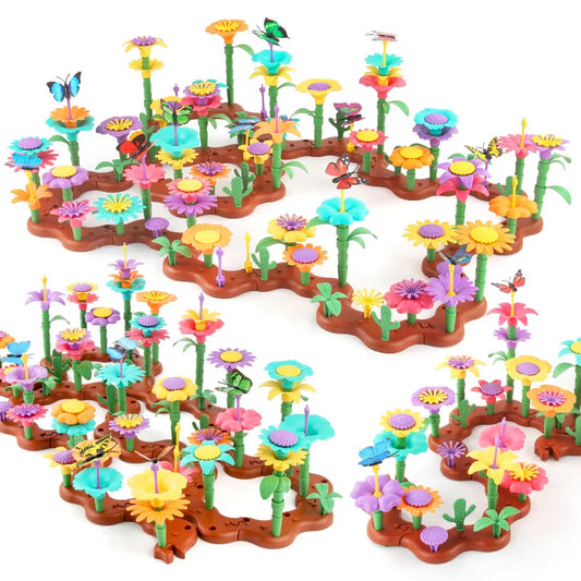 Set Creativo di Costruzione Floreale per Bambini