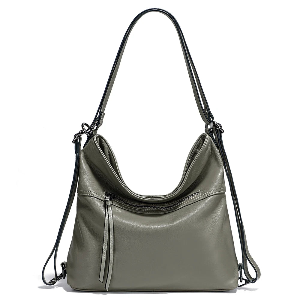 Bolso Convertible en Piel Verdadera