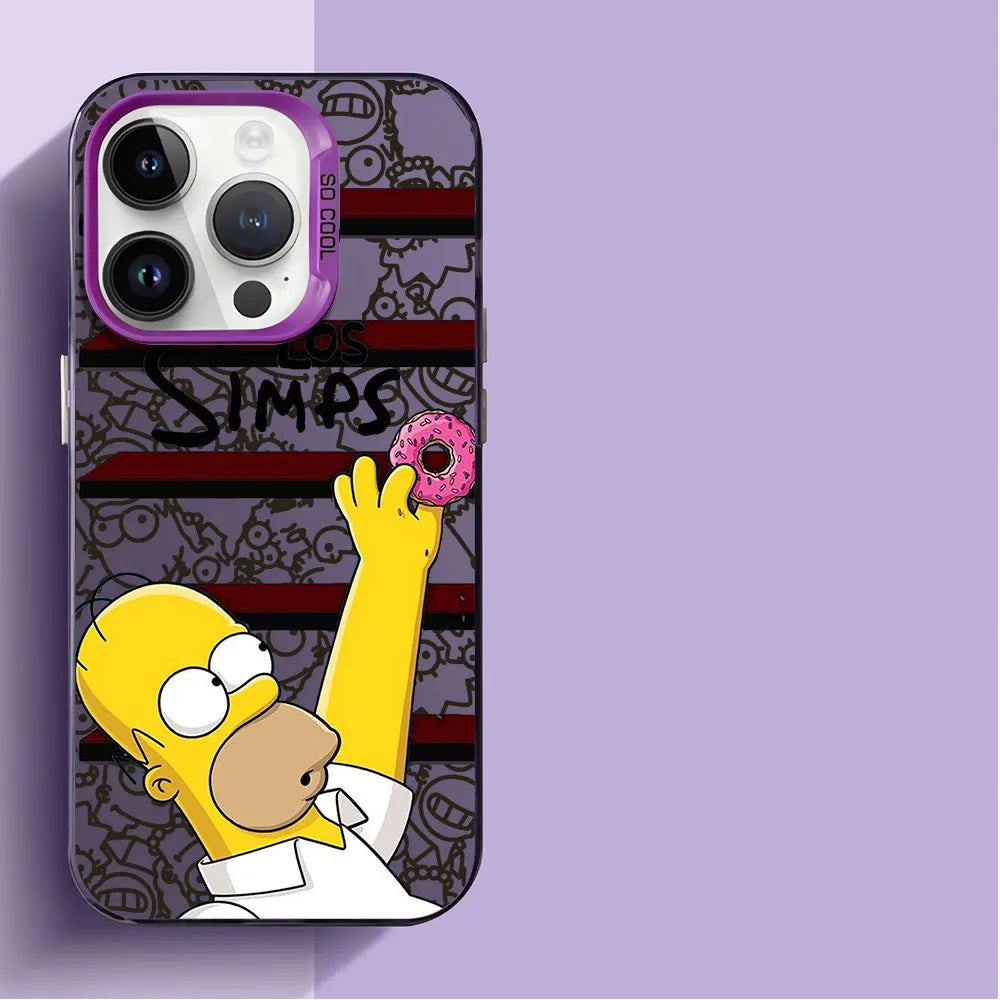 Custodia con Design Cartoon dei Simpson Iphone 15