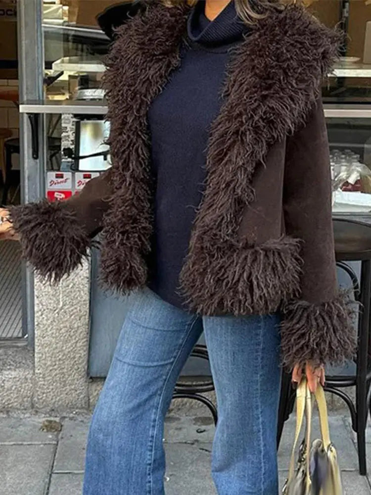 Giacca Donna in Eco-Pelliccia Vintage
