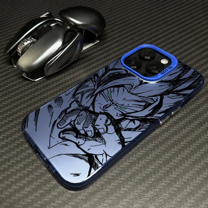 Cover Colorata e Argento per iPhone – Design Saiyan di Dragon Ball