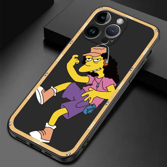 Funda con diseño de Los Simpson para iPhone 13