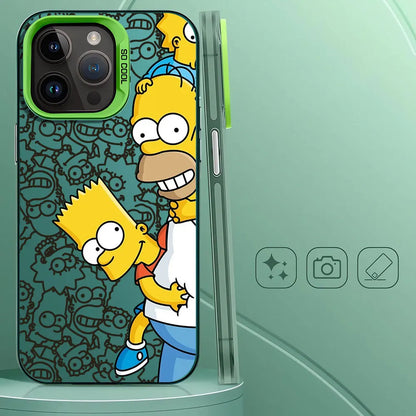 Simpsons Cartoon Design Case iPhone 16