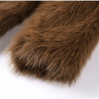 Cappotto Donna in Eco-Pelliccia Fluffy