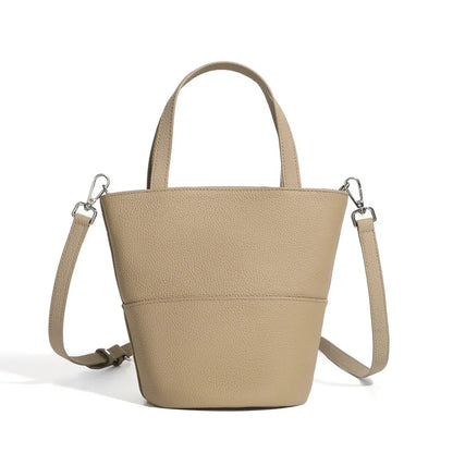 Borsa a Secchiello in Vera Pelle