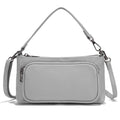 Bolso de hombro minimalista de cuero genuino