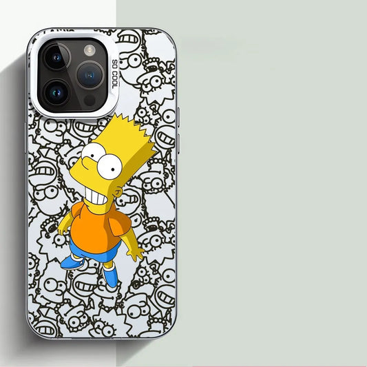 Custodia con Design Cartoon dei Simpson iPhone 16