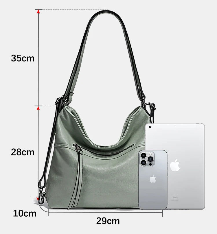 Borsa Trasformabile in Vera Pelle