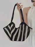Bolso de Paja Trenzada Estilo Dumpling