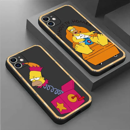 Case with Los Simpsons design for iPhone 11