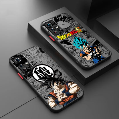 Cover Opaca Traslucida Dragon Ball Z per Xiaomi Redmi Note