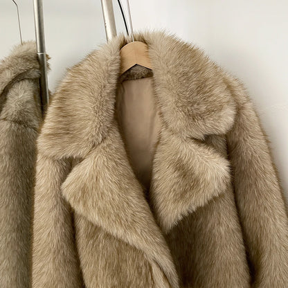 Giacca Cortissima Donna Pelliccia Sintetica Fox