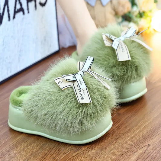 Pantofole Invernali Donna Chic con Nodo